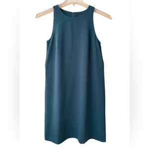 Ann Taylor Sleeveless Dress Size 00 Baby Doll A-Line Mini Dress Dark Teal